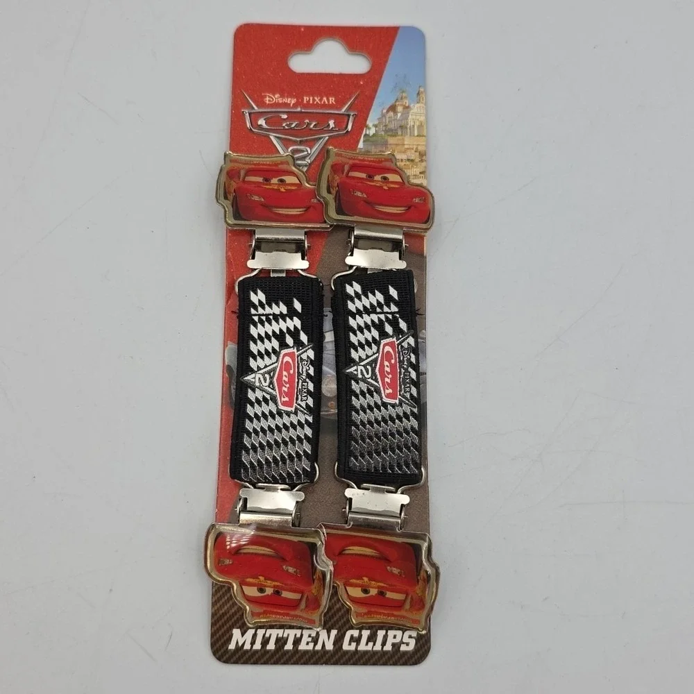 Disney Pixar Cars 2 Childs Mitten Glove Clips NWT